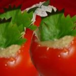 Roşii umplute cu salată de vinete