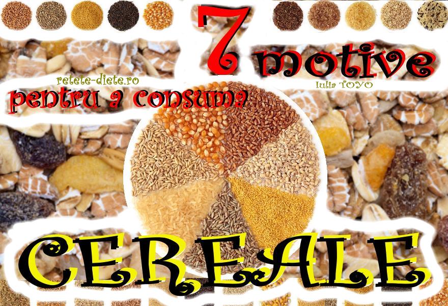 7 Motive pentru a consuma Cereale